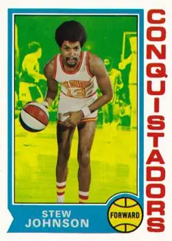 1974-75 Topps #214 Stew Johnson