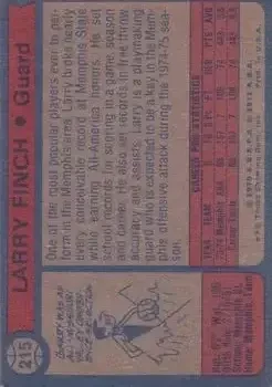 Back of Larry Finch
