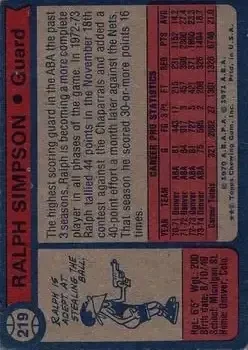Back of Ralph Simpson