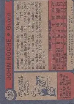 Back of John Roche