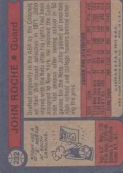 Back of John Roche