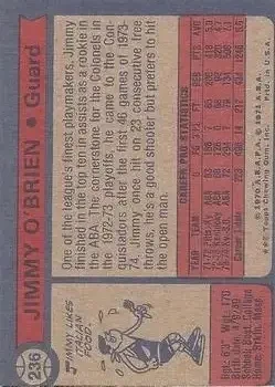 Back of Jimmy O'Brien