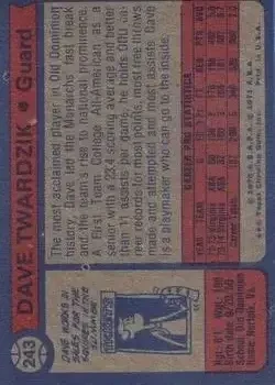 Back of Dave Twardzik