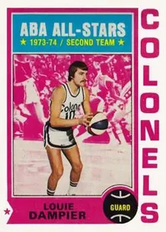 1974-75 Topps #255 - Louie Dampier - Kentucky Colonels
