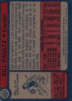 Back of Billy Paultz