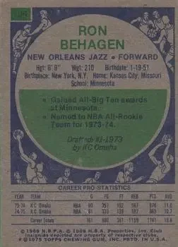 Back of Ron Behagen