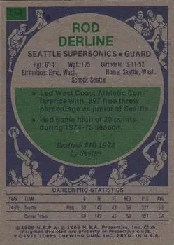 Back of Rod Derline