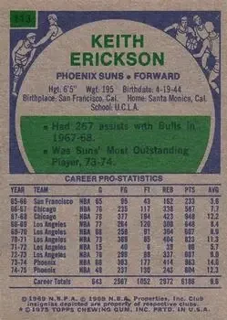 Back of Keith Erickson