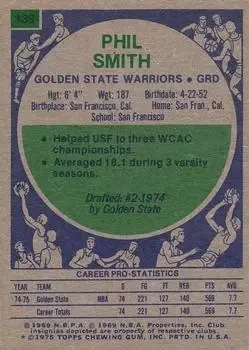 Back of Phil Smith
