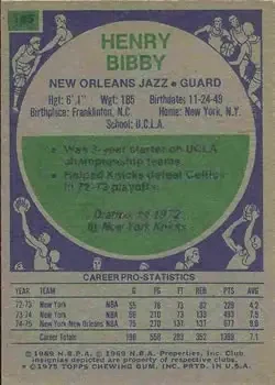 Back of Henry Bibby