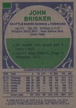 Back of John Brisker