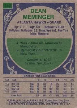 Back of Dean Meminger