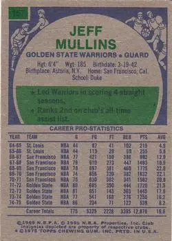 Back of Jeff Mullins