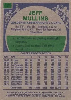 Back of Jeff Mullins