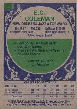 Back of E.C. Coleman