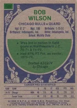 Back of Bob Wilson