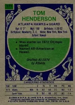 Back of Tom Henderson