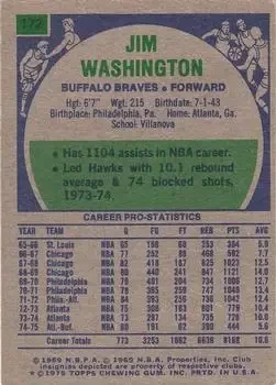 Back of Jim Washington