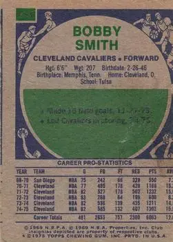Back of Bingo Smith