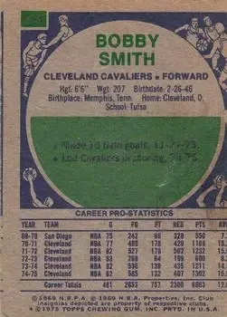 Back of Bingo Smith