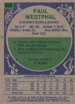 Back of Paul Westphal
