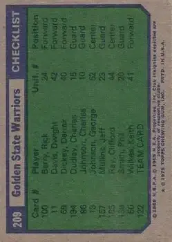 Back of Card #209