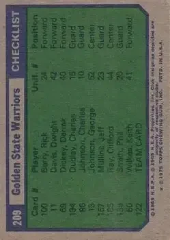 Back of Card #209