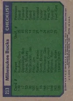 Back of Card #213