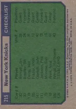 Back of Card #215