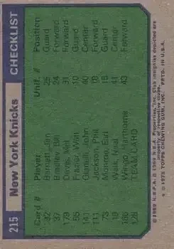 Back of Card #215