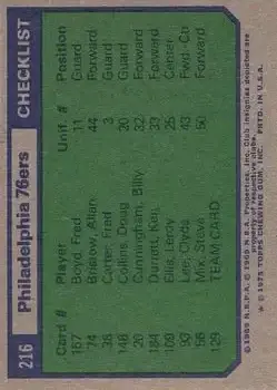 Back of Card #216