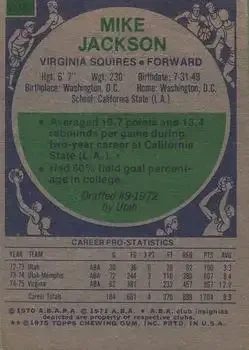 Back of Mike Jackson