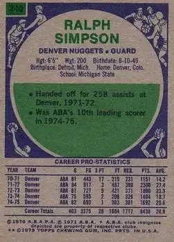 Back of Ralph Simpson
