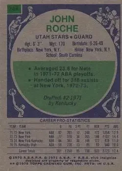 Back of John Roche