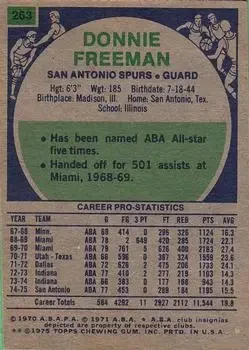 Back of Donnie Freeman