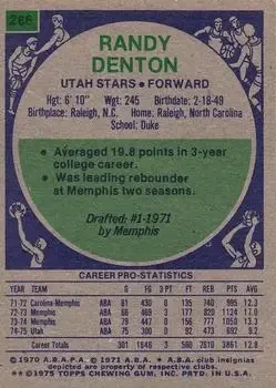 Back of Randy Denton