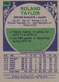 Back of Roland Taylor