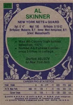 Back of Al Skinner