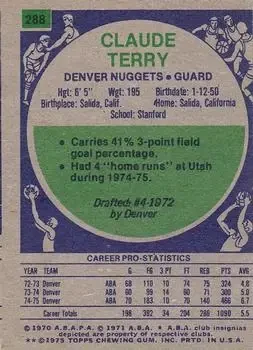 Back of Claude Terry