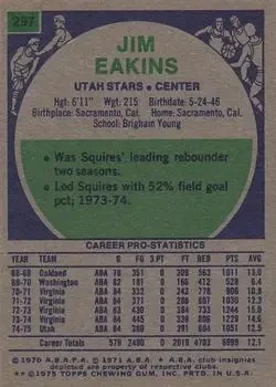 Back of Jim Eakins