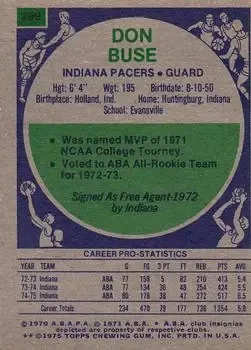 Back of Don Buse