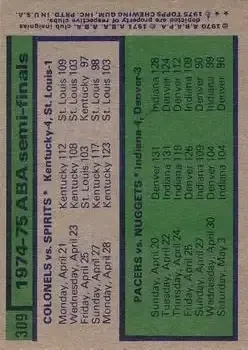 Back of Card #309