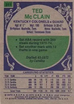 Back of Ted McClain