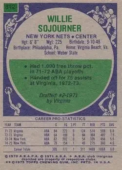 Back of Willie Sojourner