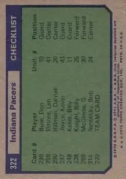 Back of Card #322