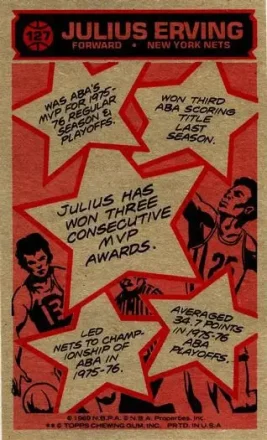 Reverso de Julius Erving
