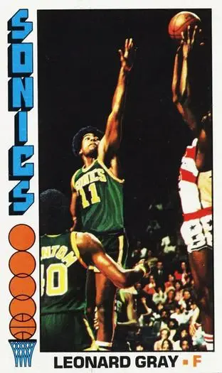 1976-77 Topps #136 Leonard Gray