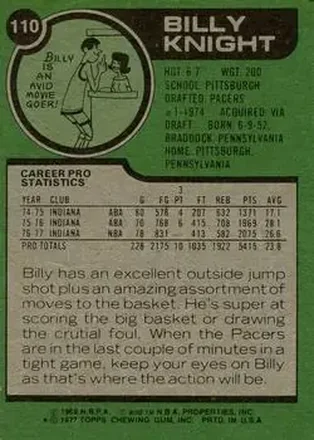 Billy Knight Rückseite