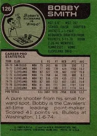 Verso de Bingo Smith