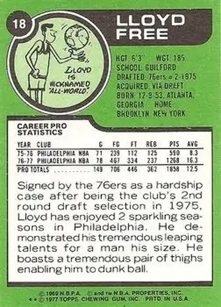 World B. Free 뒷면